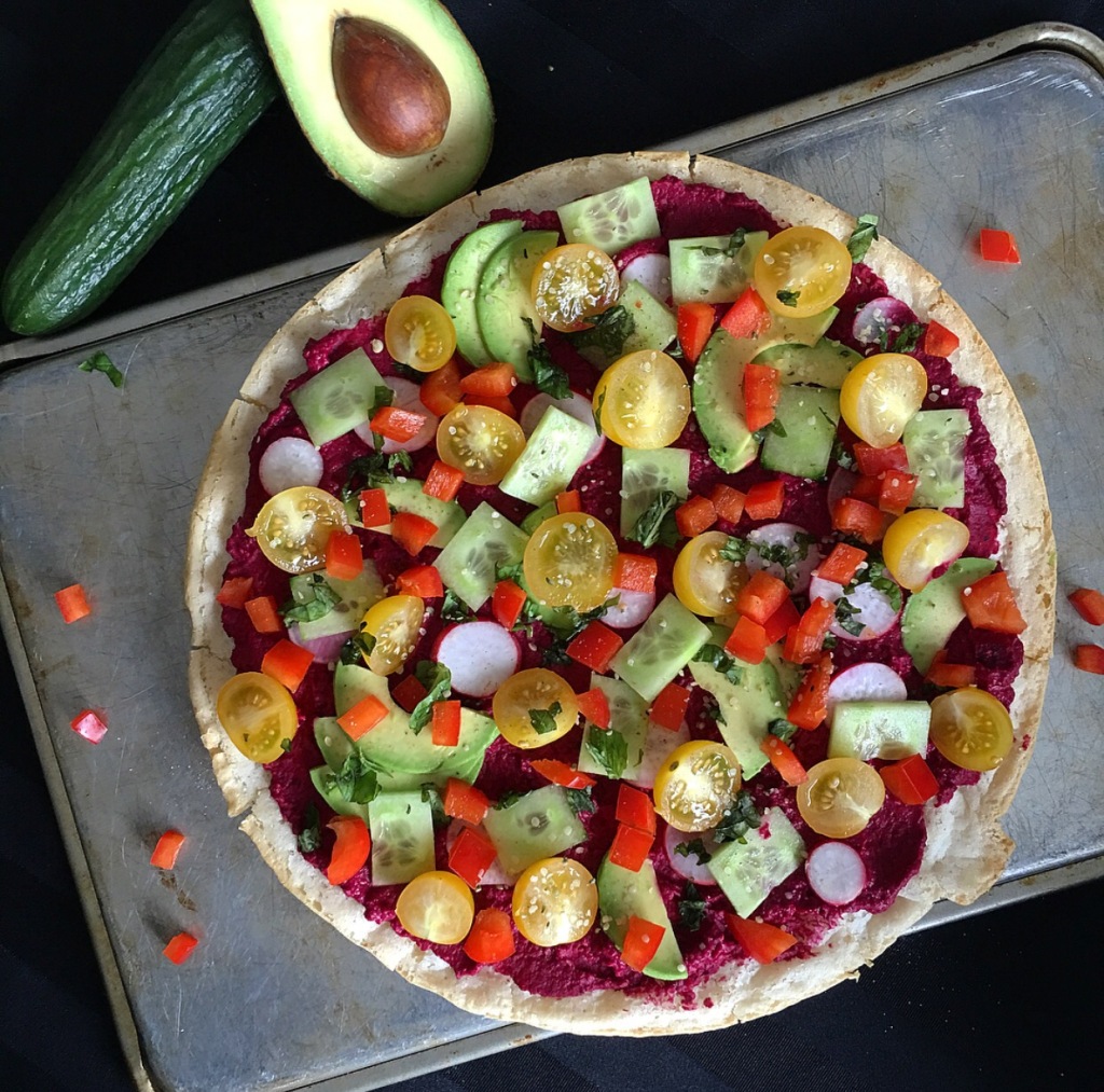 Plant Powered Pizzas – “Raw Rainbow” 