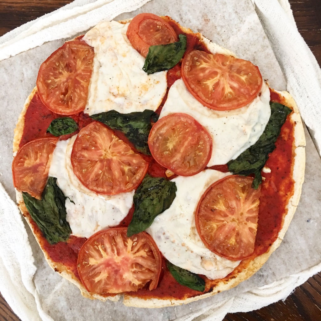 Plant Powered Pizzas – “Not-so-classic Margherita” 